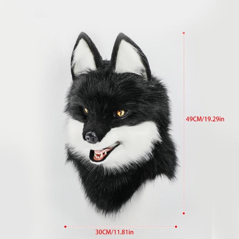 Lebensechte Hunde Vollkopfmaske Bequeme Kopfbedeckung Hut Realistisch Aussehendes Design für Cosplay und Themenveranstaltungs-Verkleidung