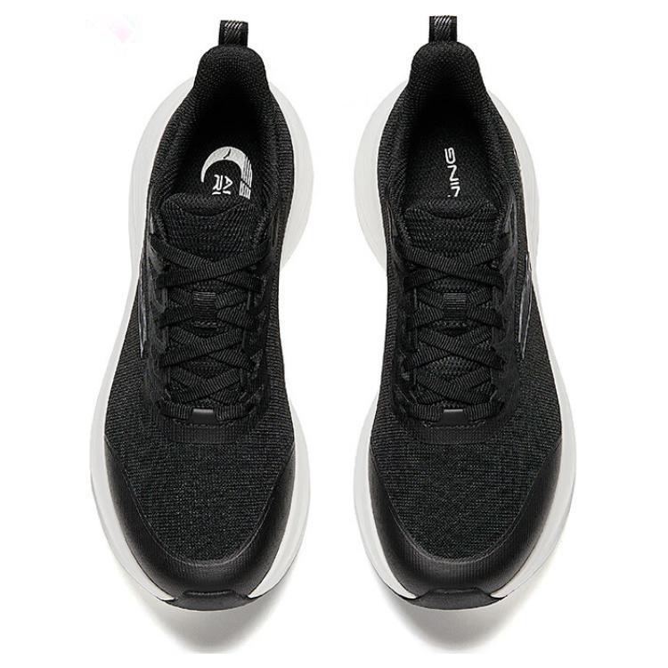Anta Comfortable Fashionable Breathable Rebound Lightweight Low-Top Casual Running Shoes Women sneaker Black White 122525523-5