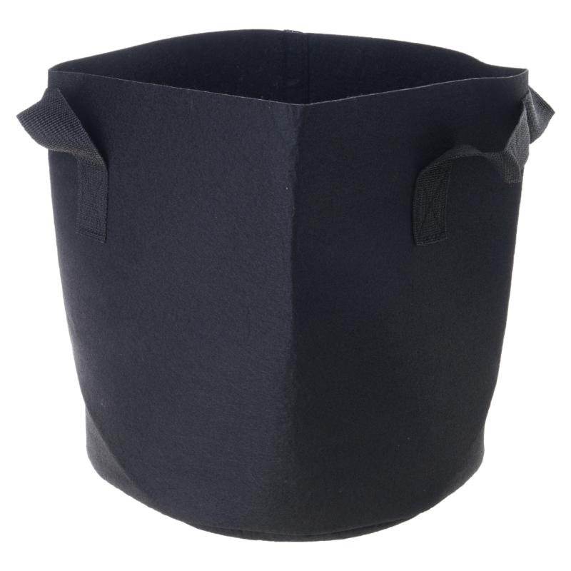 Набор из 4 утолщенных тканевых горшков для растений, дышащие нетканые мешки для выращивания с ручками, подходят для овощей, трав, цветов 3 gallons