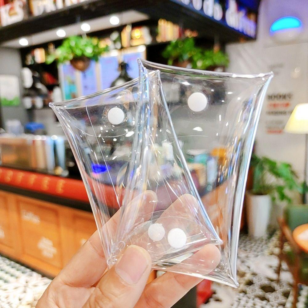 

Transparent Doll Storage Box PVC Doll Organizer Bag Anime Doll Display Bag Mini Wallet 10X20cm