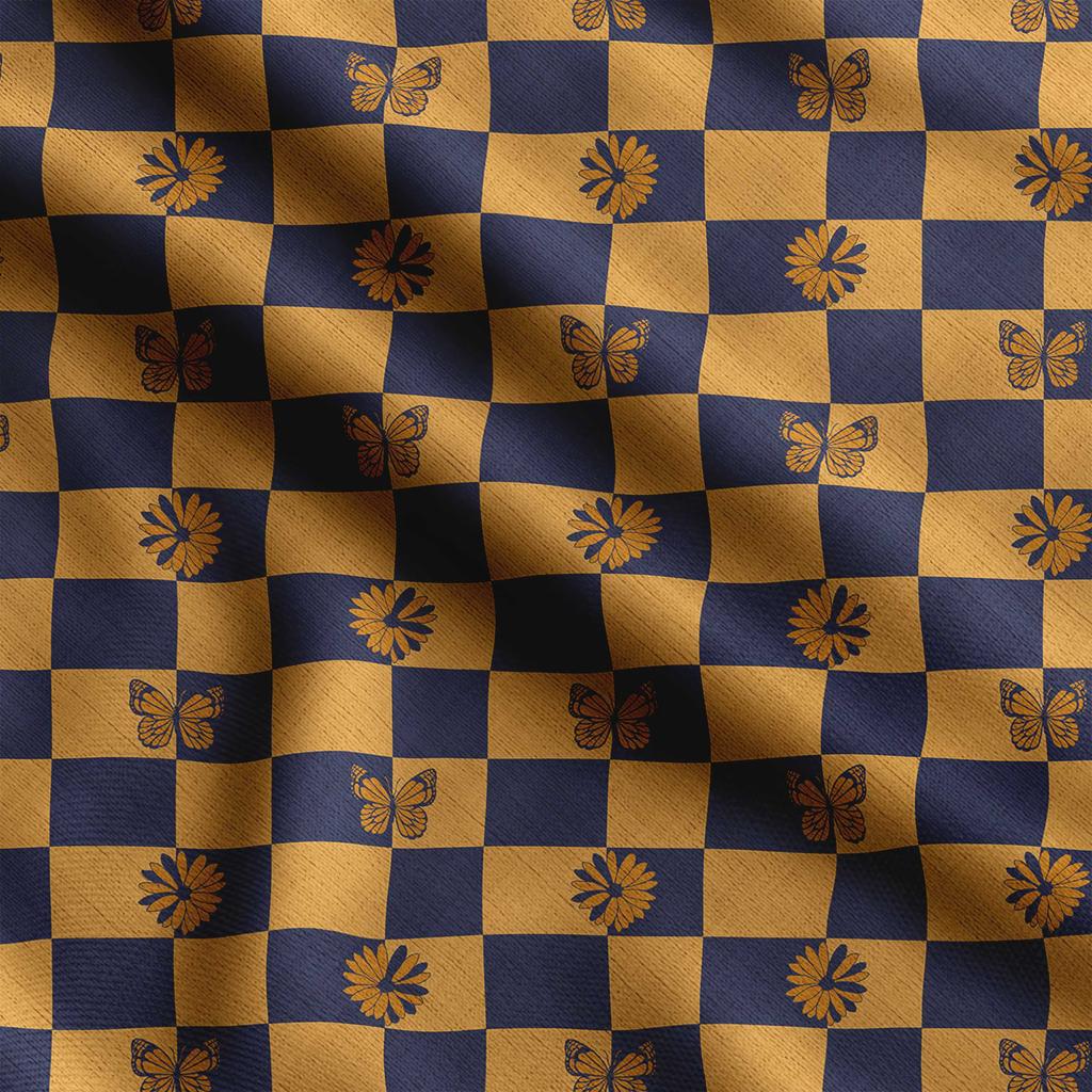 Soimoi Check Print,  Cotton Cambric, Quilting Fabric Sold by The Yard 42 Inch Wide, Medium Weight Cotton Fabric, Sewing  Supplies,Baby