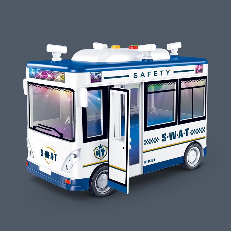 

Kids Vehicle Police Toy With Story Machine And Inertial Motion For Learning темно-синього кольору