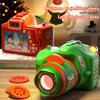 Christmas Projection Toys Children Cartoon Light Up Santa Claus Pattern Games Early Education Christmas Projector Camera Gifts