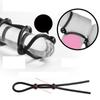 Penis Ring Rope Adjustable Sex Toys for Adults Men Silicone Ejaculation Delay Male Cockring