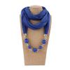 Necklaces Neckerchief Solid Color Jewelry Shawl Fashion Head Scarf  Women