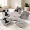 Silver Retro Dimmer Switch Light Toggle Switches With Plates UK Wall Socket 220V Universal Electrical Sockets And Switches 1