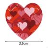 500 Pieces Funky Heart Stickers Self Decorative Sealing Labels Valentine's Day