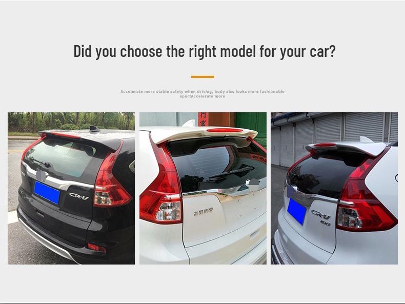 Honda CRV Rear Spoiler 2012-2016: Painted, No Drill, Sport-Style Wind Deflector