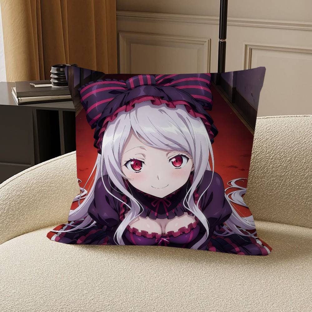 Anime S-Shalltear-Bloodfallen Cushion Cover Car Throw Pillow Case For Sofa Car Christmas Gift 40x40cm 45x45cm