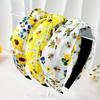 Hairband  Flower Printed Knotted Cloth Head Band Fashion Wide Hairbands Non Slip Hair Accessories for Women and Girls