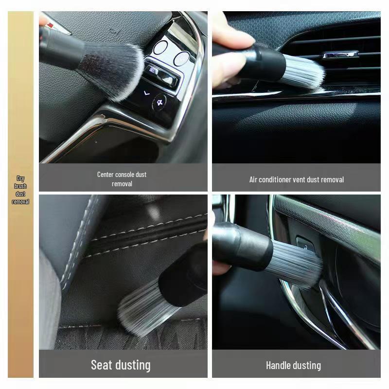 Soft Bristle Car Interior Detail Brush for Vents, Seats, and Crevices