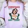 Christmas Calories Don't Count Comfort Colors Shirt, Christmas Girl T-Shirt, Christmas Sarcastic Tee, Funny Hot Girl Tee, Winter Holiday Tee