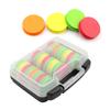 24Pcs Round Fishing Line Foam Spools Winding Board with Fishing Tackle Box Fishing Line Holders Storage Organizer