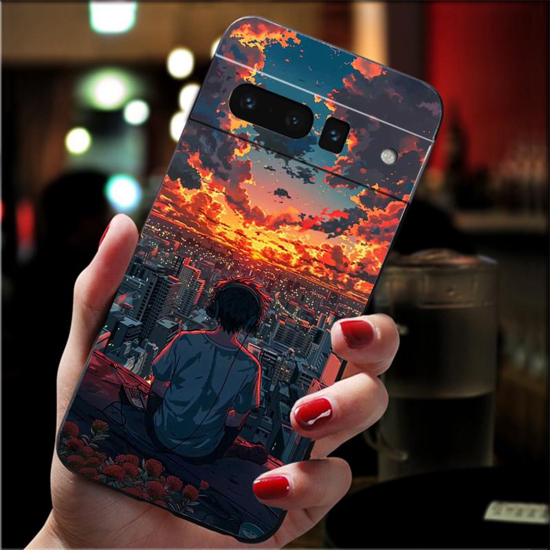 Anime Sceneary Art Phone Case For Google Pixel 10 9 Pro XL 9A 8 7 6 Pro Pixel 8A 7A 6A Pixel 8 7 6 5