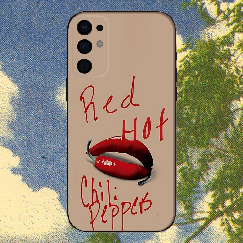 R-Red Hot C-Chili Peppers Band Phone Case For Samsung S25,S24,S21,S22,S23,S30,Ultra,S20,Plus,Fe,Lite,Note,10,9,5G Black Cover