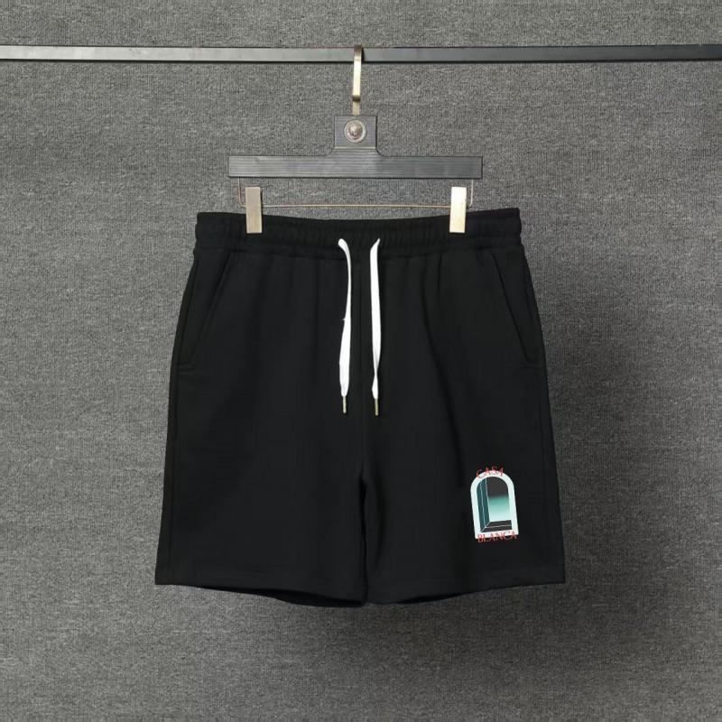 Casablanca Print Casual Shorts Sweatpants Loose