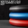 1Pair Carbon Fiber Leather Car Steering Cover 1K Micro Fiber Leather PVC Wheel Booster Cover Non-Slip Universal