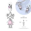 New Graffiti Butterfly Charm 925 Silver Glow Firefly Travel Love Heart Cat Clip Beads Fit Bracelet Necklace DIY Jewelry