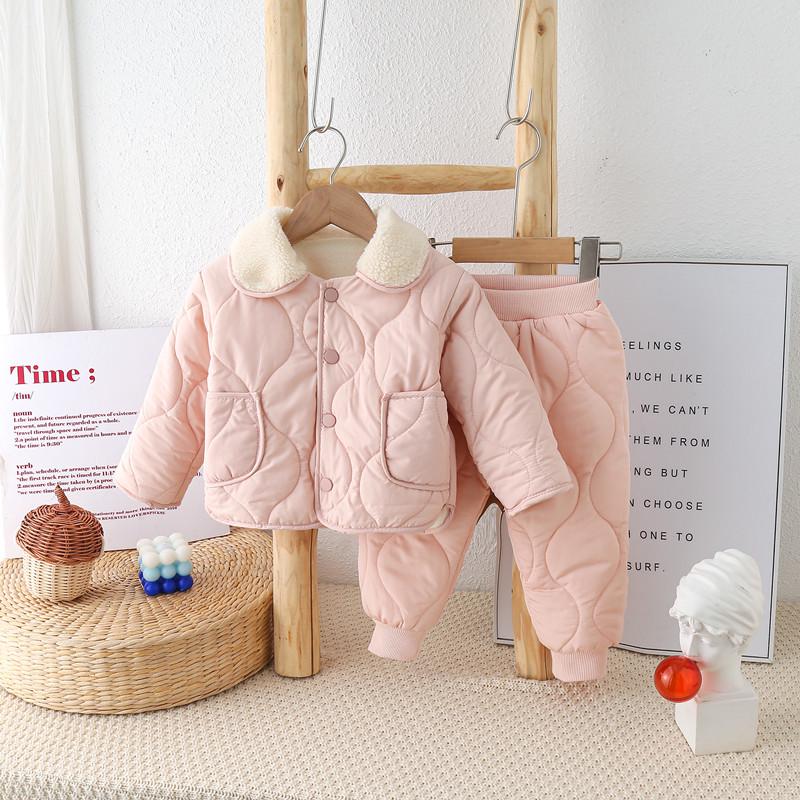 2023 Kinder Baumwollanzug mit Fleecefutter: Jungen & Mädchen Winter Prinzessin Jacke