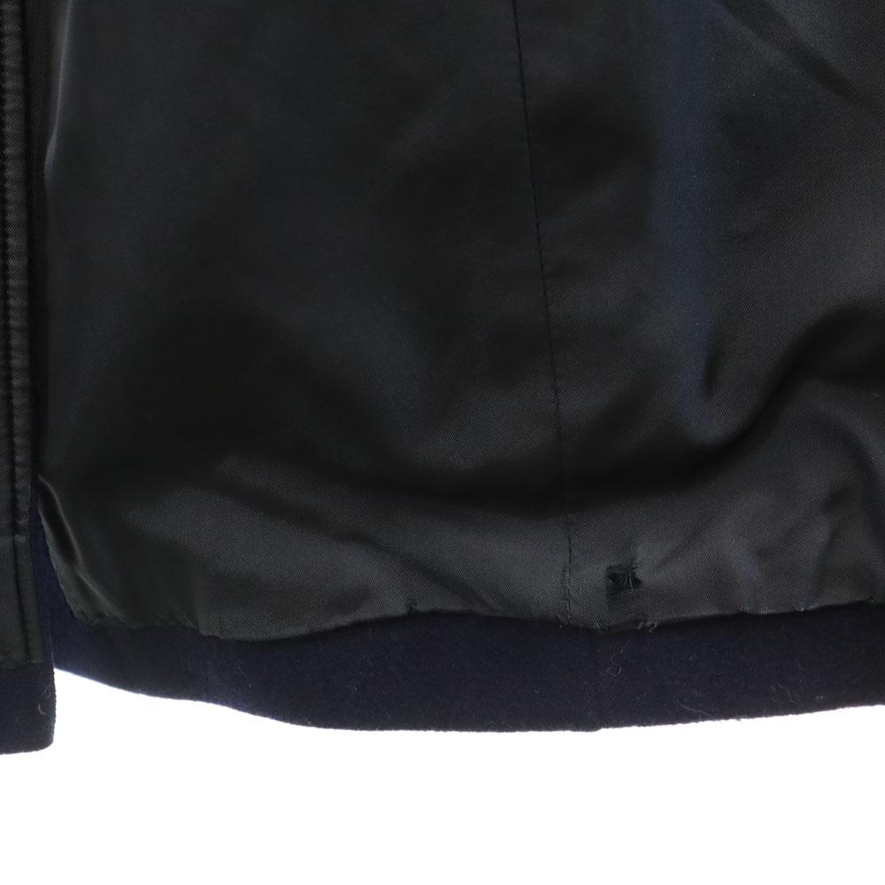 YVES SAINT LAURENT 90s Old Melton Chester coat M Navy Women Used