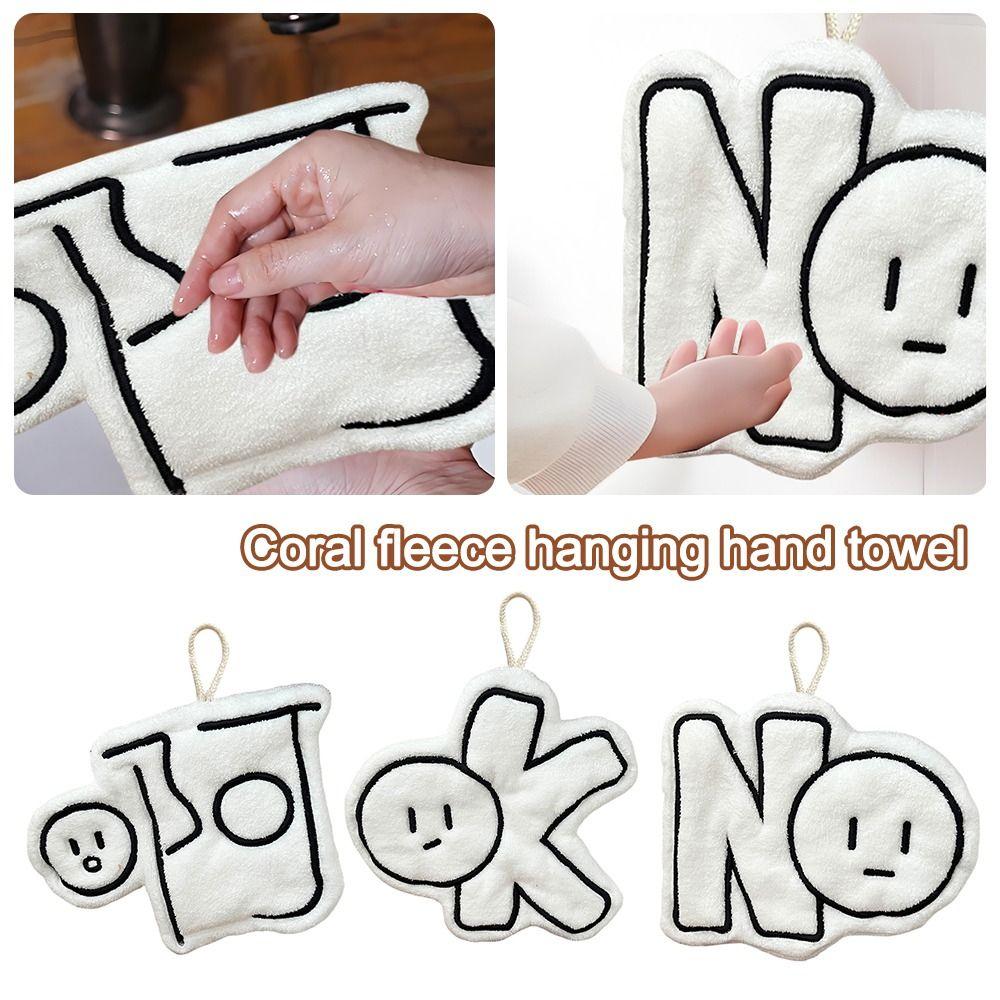 Cartoon Toilet Handkerchief Coral Fleece Washcloth Creative Bathroom Kerchief  for Kitchen&Bathroom