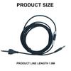 Headset Audio Cable With Inline Volume Control Nylon Braided Aux Cord For Alienware AW920H Enhanced Sound Quality