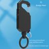 Fishing Suspension Telescopic Buckle High Rebound Easy Pull Carabiner Buckle Widely Used Anti-Loss Key Ring Holder Camping Tool
