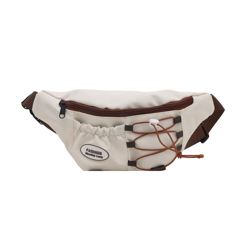 2025 summer new breast bag women's fashion casual contrasting color student messenger small bag sports small square bag