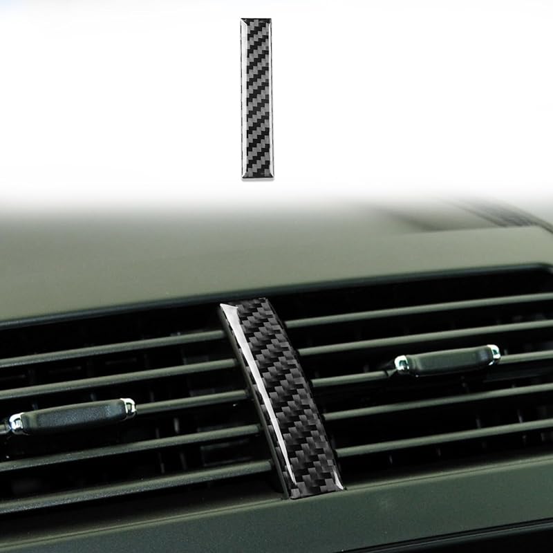 Real Carbon Fiber Dashboard Side Air Vent Cover AC Outlet Trim Interior Compatible with Ford Explorer 2011 2012 2013 2014 2015 Accessories