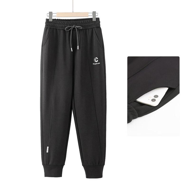 Women's Loose Fit Straight Leg Elastic Waist Pants