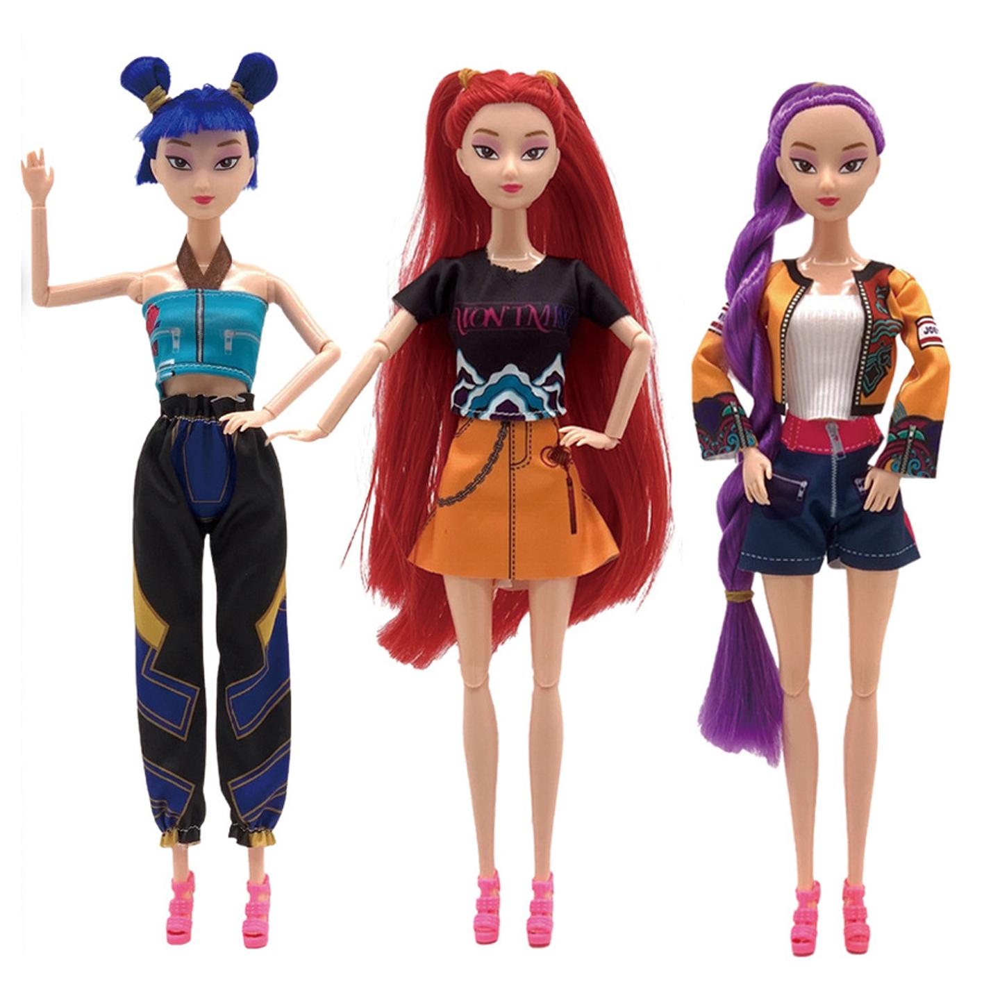 

ГОРЯЧИЙ K-pop Истребители демонов Экшн-фигурка Игрушка Derpys Тигр Руми Мира Зои Сасси Фигурка Кукла Для Поклонников Рождественские подарки