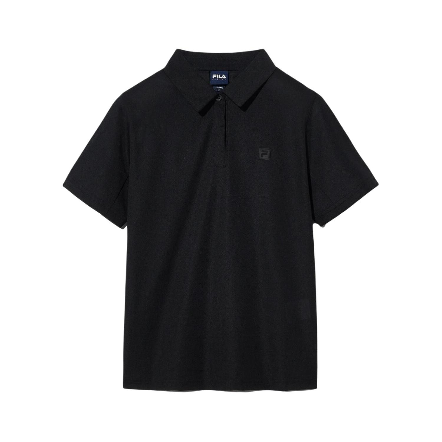 FILA Polo Shirts Unisex Black Polo Collar Thin FS2TSH2232UBLK 95