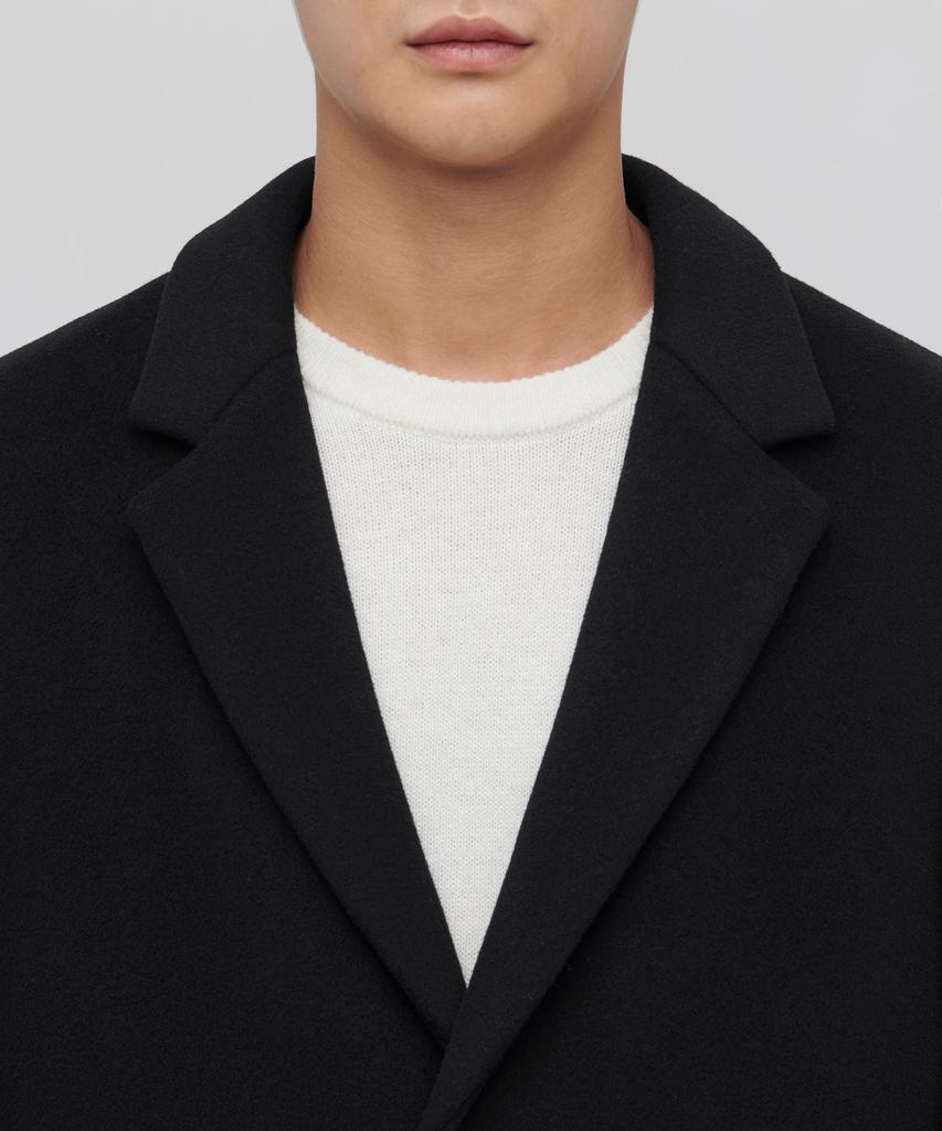 Musinsa Standard Cashmere Blend Oversized Single Coat [Black]