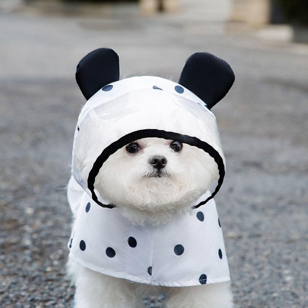 Adjustable Dog Raincoat Outdoor Poncho Fashion Puppy Short Sleeve  Chihuahua