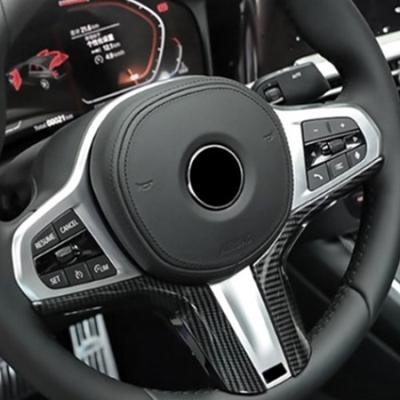 For BMW M Sport X3 X5 X6 X7 Steering Wheel Trim Molding Carbon Fiber Accessories