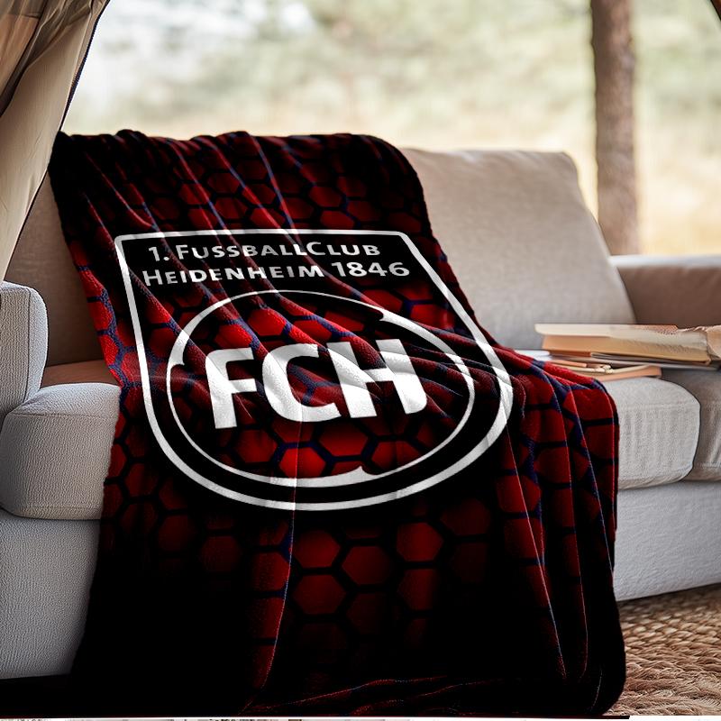 Heidenheim Squad Blanket Lightweight Ideal Bedding Blanket Perfect for Travel, Camping, Living Rooms, Offices, Sofas, Fan Christmas gift