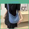 Bolso Cruzado de Lona de Moda, Bolso de Hombro Grande y Elegante para la Universidad y el Viaje Diario