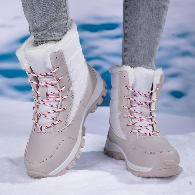 Women's High-top Cotton Shoes Boots Large-size Outdoor Anti-slip Waterproof Women's Snow Boots Winter Shoes for Women