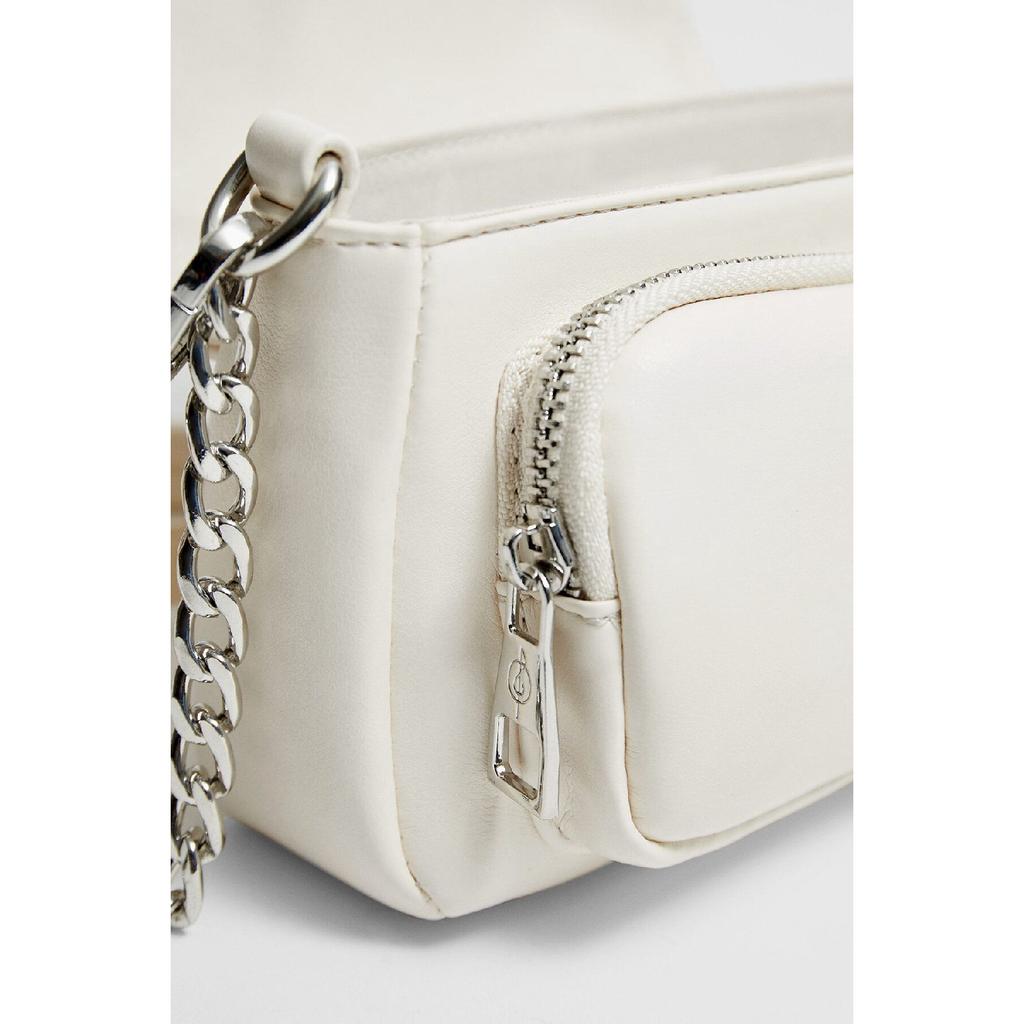 Bag With Buckle And Crossbody Strap