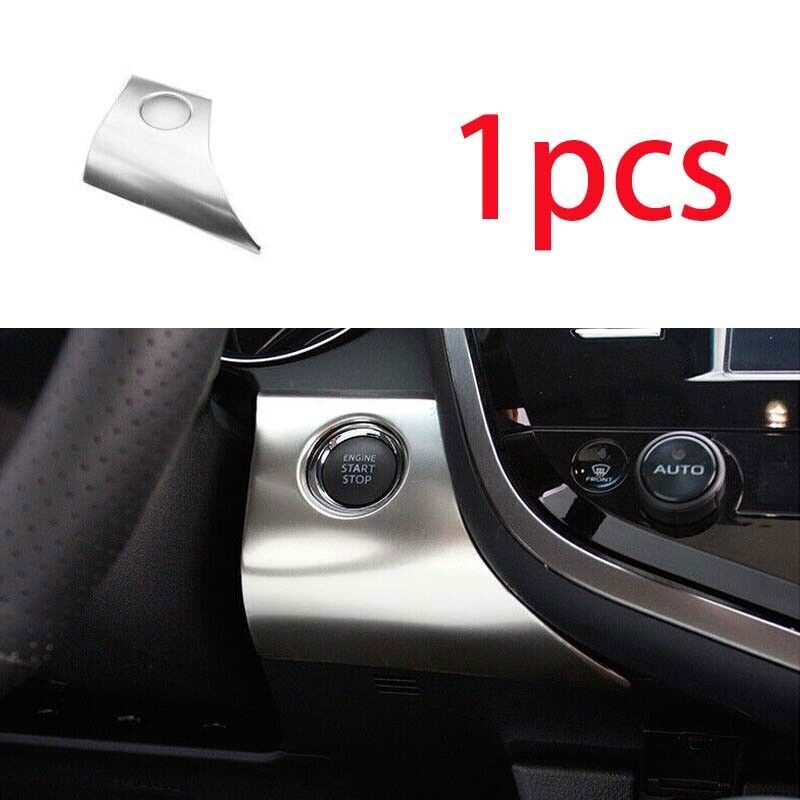 For Toyota Camry Silver One-Button Start Ignition Switch Cover 2018- Steel