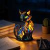 3D Rainbow Pony LED Night Light Handmade Resin Dog Lamp USB-Powered Ambient Lighting for Bedroom Desk Energy-Saving Gift for Pet Lovers & Home Decor