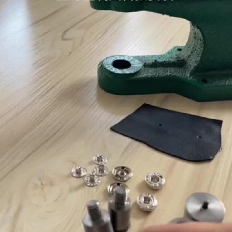 15mm diameter Hand Press Mold (excluding machine) - Metal Button Fastener for Faux Leather Crafts - M8 Thread - DIY Craft Accessories