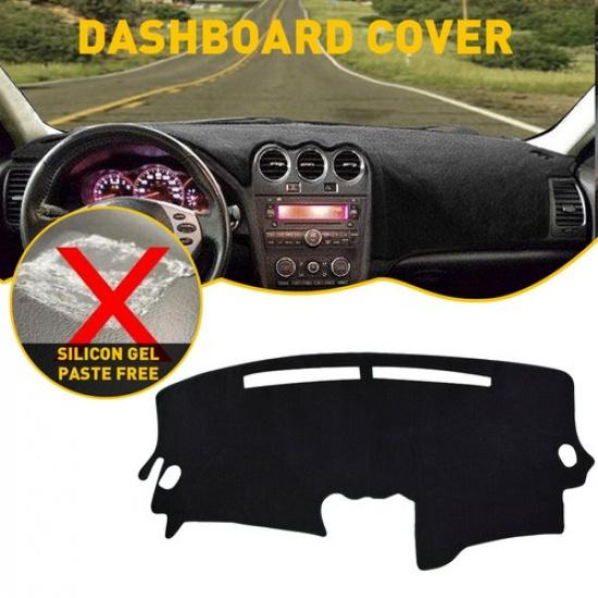 Dashboard Dash Carpet Black Mat Pad Cover for Mat 2007-2012 Nissan Altima 4th EV