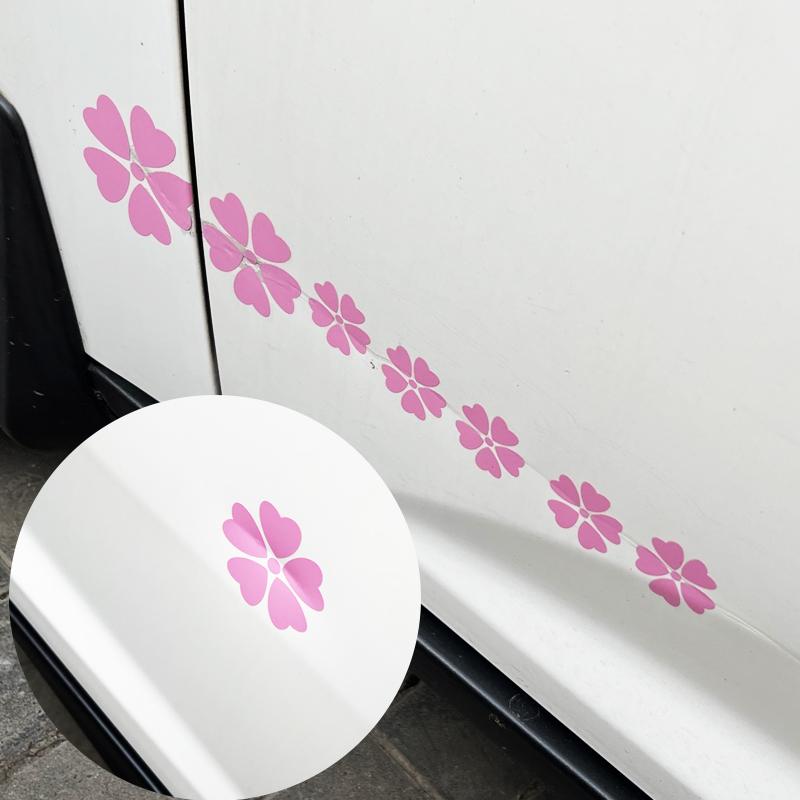 11pcs Sakura Car Stickers DIY Auto Fender Body Bumper Cover Scratch Decoration Flower Vehicle Accessories Durable Vinyl Decals