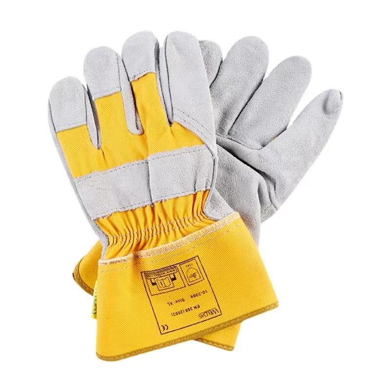 

Milin Leather Palm Breathable Welding Gloves