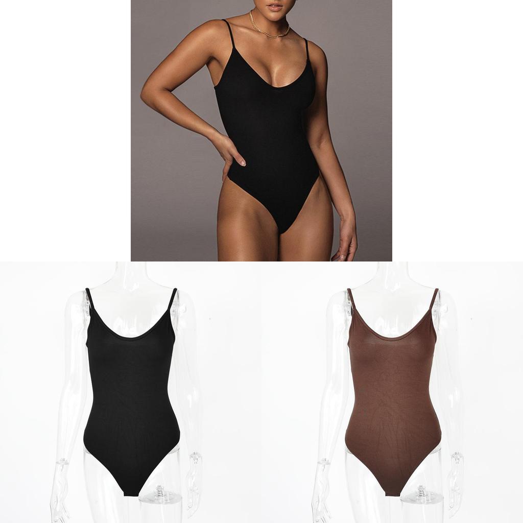 Sexy Tight Bodysuit For Women With Backless Vneck Design For Summer Streetwear Style