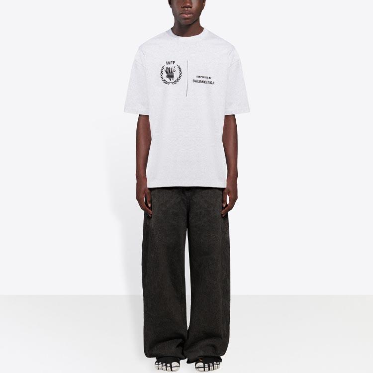 Balenciaga x Wfp T Shirt Men's Gray 612966THV841167