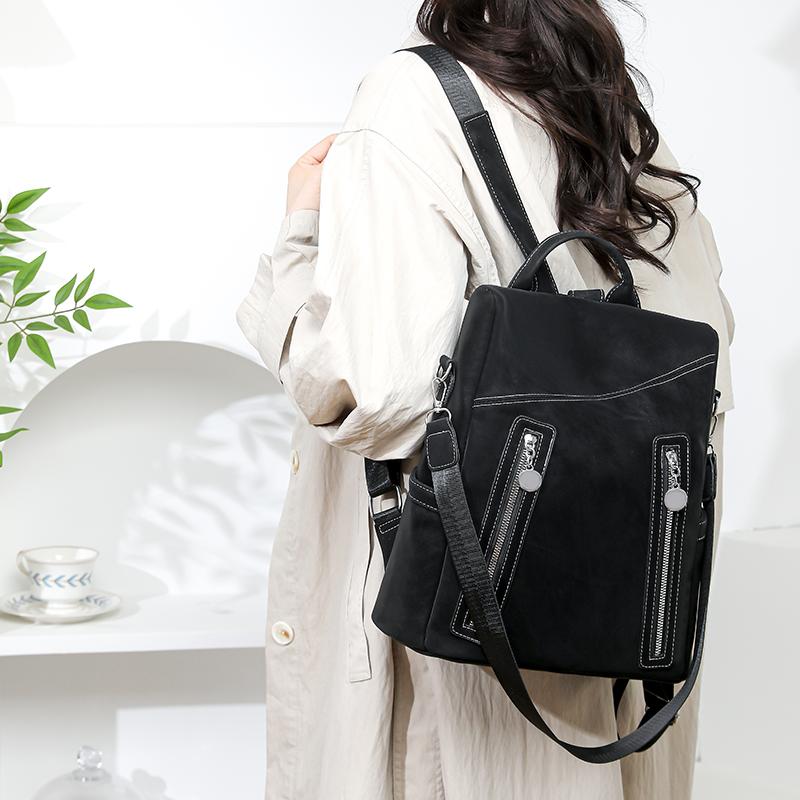 Multifunctional Shoulder Bag Anti-theft Backpack Women's Stitching Backpack