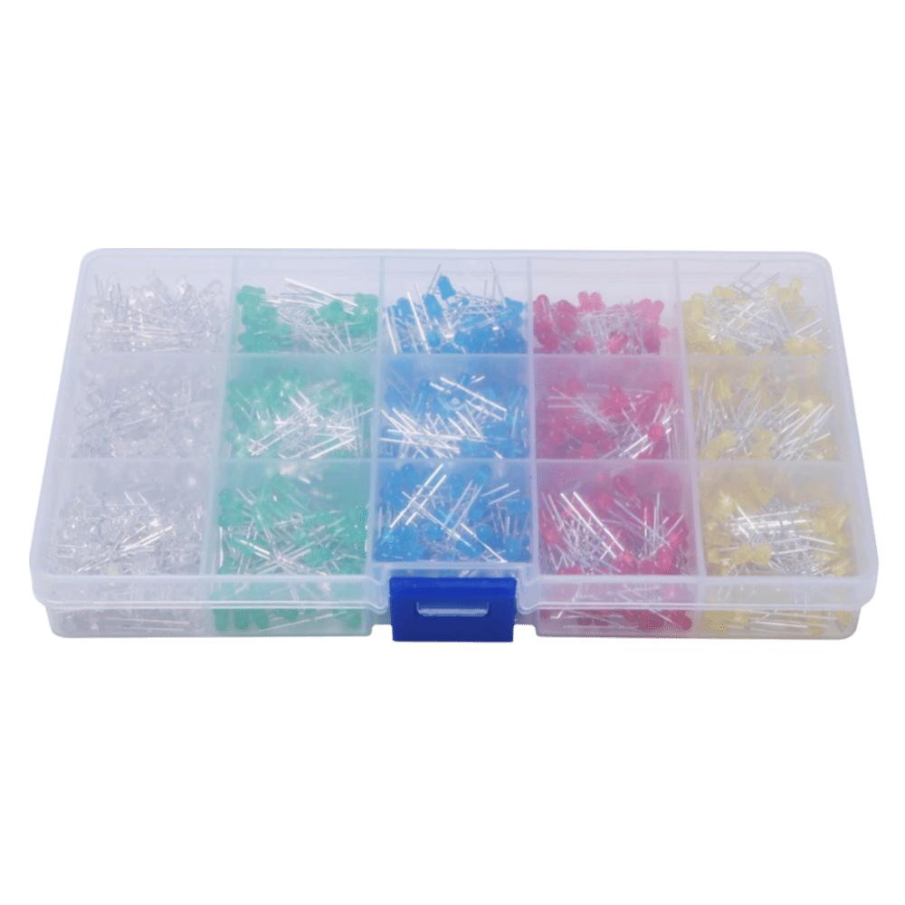1000PCS Red/Yellow/Blue/Green/White LED Diode Lights  PCB Circuit
