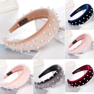 Women Fashion Elegant Hair Bands Thick Sponge Velvet Hairband Headwear Hairgrips
